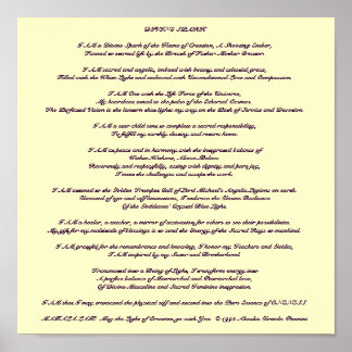 Póster Meditación de chispa divina - Personalizada