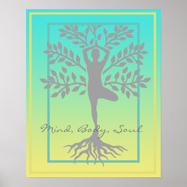 Póster Meditación de la Mente, el Cuerpo y el Alma (Frente)