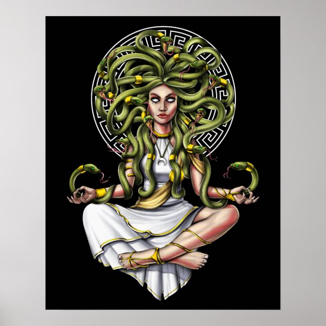 Póster Meditación de Medusa Gorgon (Frente)