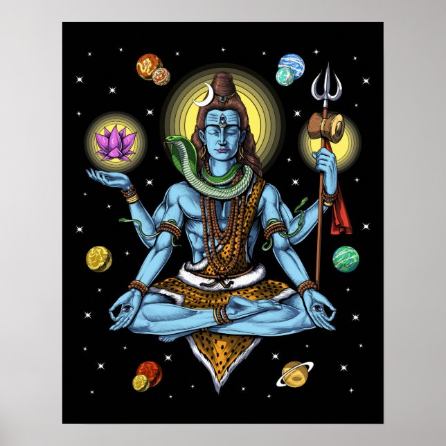 Póster Meditación de Shiva (Frente)