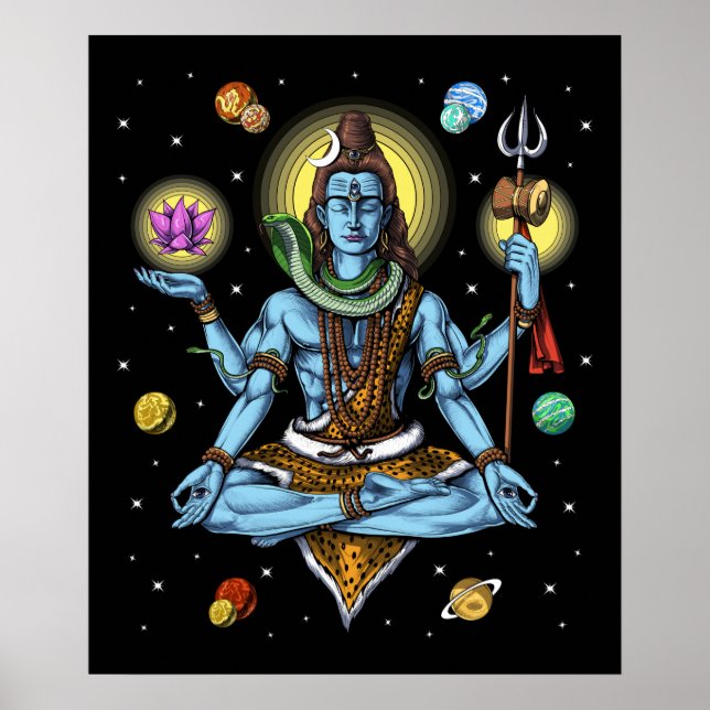 Póster Meditación de Shiva (Frente)