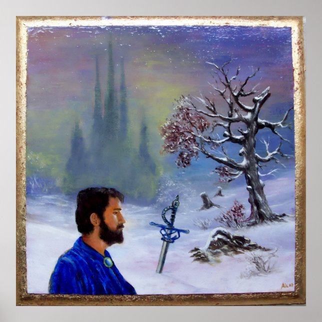 PÓSTER MEDITACIÓN DE UN CABALLERO (Frente)
