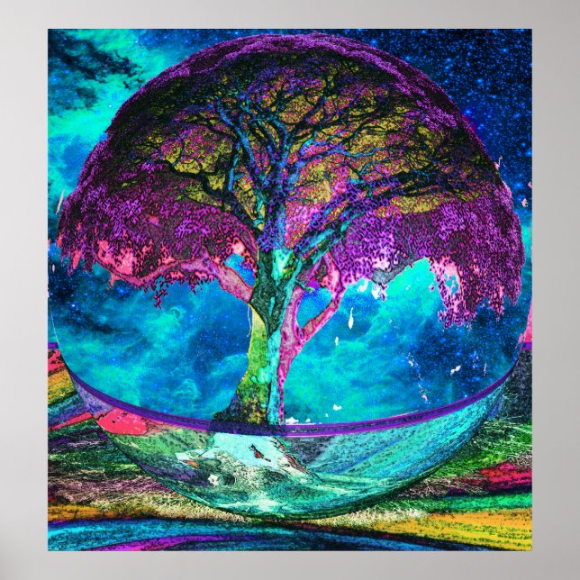 Póster Meditación del árbol de la vida (Frente)