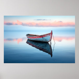 Póster Meditación del paisaje del lago Serene Calm