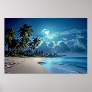 Póster Meditación del paisaje marino Serene Tranquilo