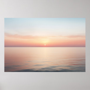 Póster Meditación del paisaje marino Serene Tranquilo