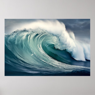 Póster Meditación del paisaje marino Serene Tranquilo