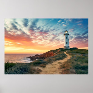 Póster Meditación del paisaje marino Serene Tranquilo