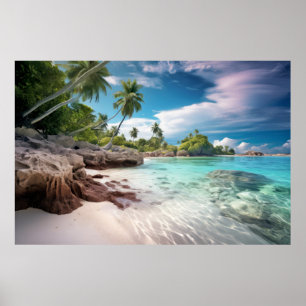 Póster Meditación del paisaje marino Serene Tranquilo