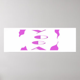 Póster Meditación del yoga relajación yoga blanco pálido