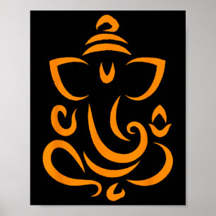 Póster Meditación hindú Deepavali Diwali Yoga Rangoli Gan