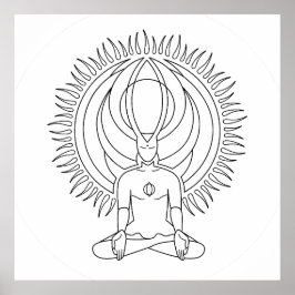 Póster Meditación II.