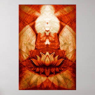 Póster Meditación.Lotus4