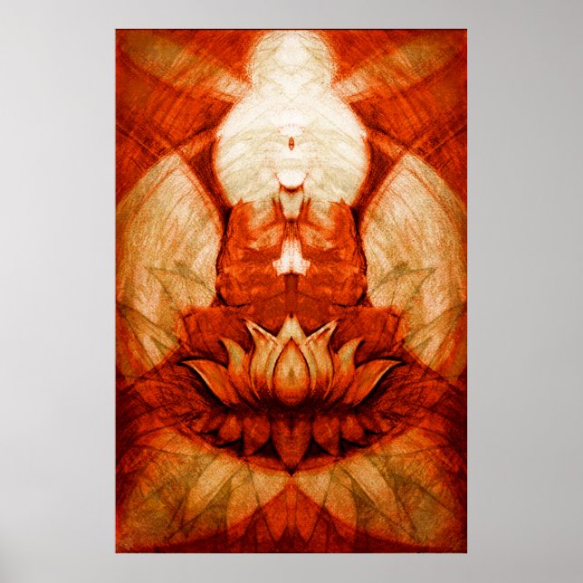 Póster Meditación.Lotus4 (Frente)