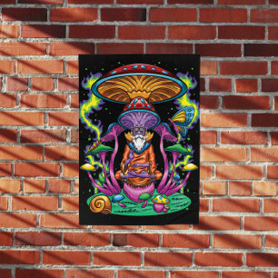 Póster Meditación psicodélica