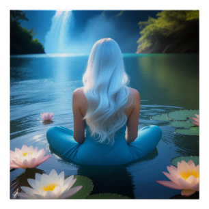 PÓSTER MEDITACIÓN - YOGA - BIENESTAR - CARPE DIEM