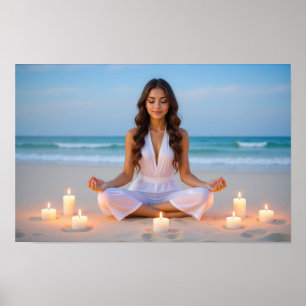 PÓSTER MEDITACIÓN - YOGA - BIENESTAR - CARPE DIEM