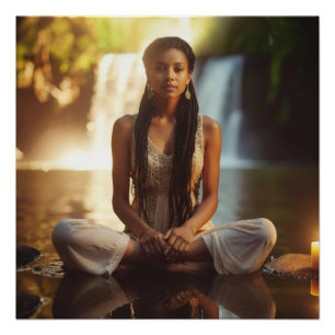 PÓSTER MEDITACIÓN - YOGA - BIENESTAR - CARPE DIEM