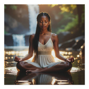 PÓSTER MEDITACIÓN - YOGA - BIENESTAR - CARPE DIEM