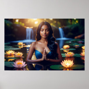 PÓSTER MEDITACIÓN - YOGA - BIENESTAR - CARPE DIEM