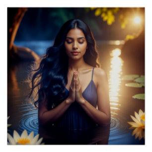 PÓSTER MEDITACIÓN - YOGA - BIENESTAR - CARPE DIEM