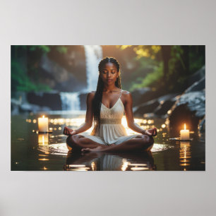PÓSTER MEDITACIÓN - YOGA - BIENESTAR - CARPE DIEM