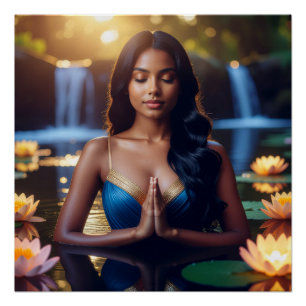 PÓSTER MEDITACIÓN - YOGA - BIENESTAR - CARPE DIEM