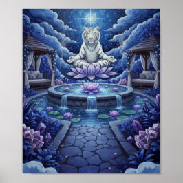 Póster MeditaciónDelTigreBlanco