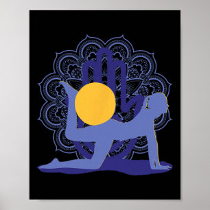 Póster Meditaciones de Yoga Chakras Mandalas Controlologí