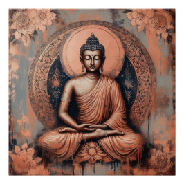 PÓSTER MEDITANTE DE BUDA AP #11