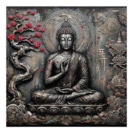 PÓSTER MEDITANTE DE BUDA AP #14