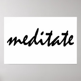 Póster Meditar