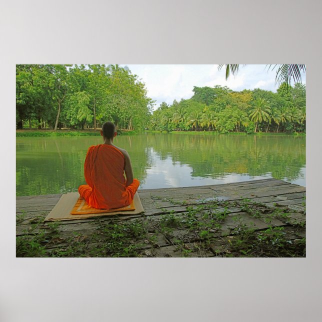 Póster meditation by the lake poster (Frente)