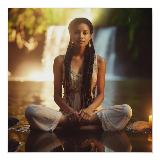 PÓSTER MEDITATION - YOGA - WELLNESS - CARPE DIEM (Anverso)