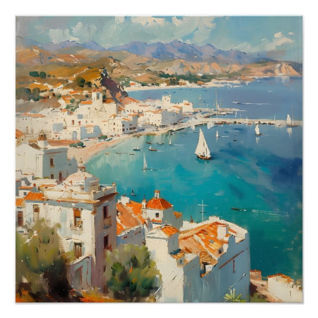 Póster Mediterranean Coast in Spain, Cartagena (Anverso)