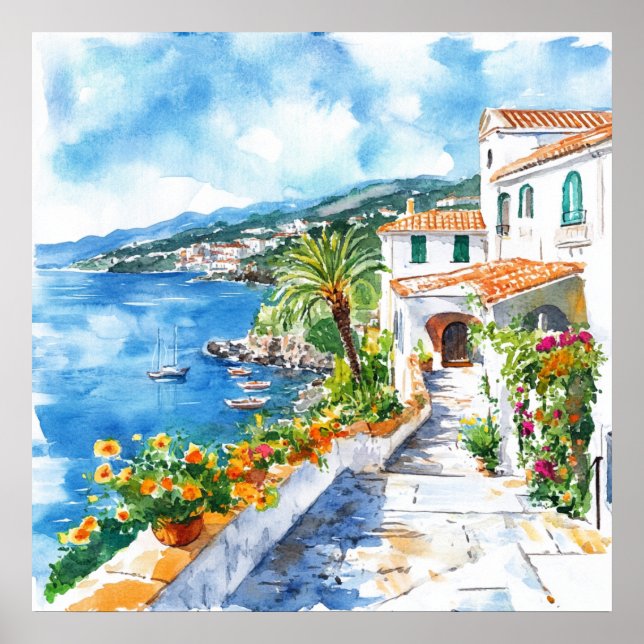 Póster Mediterranean Summer (Frente)