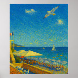 Póster #MediterraneanArt #Cityscape #UrbanArt #TravelPost