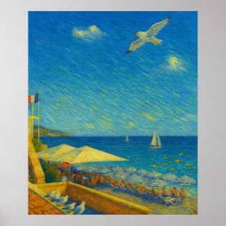 Póster #MediterraneanArt #Cityscape #UrbanArt #TravelPost