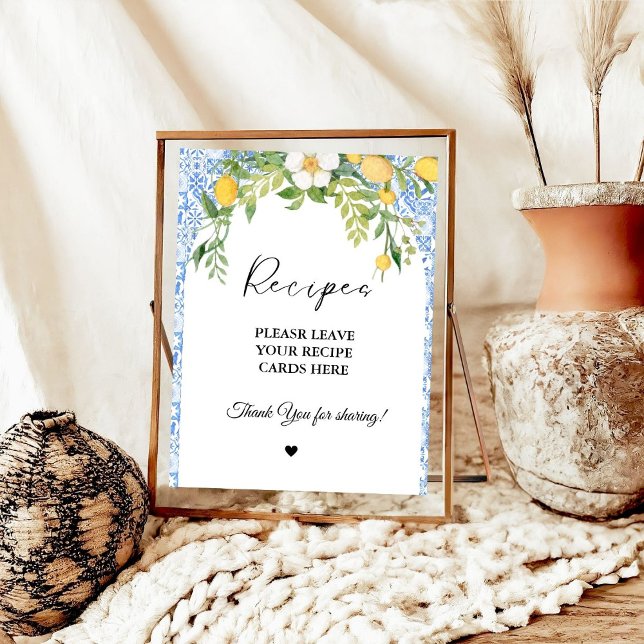 Póster Mediterráneo Deje sus recetas ducha de novia (Subido por el creador)