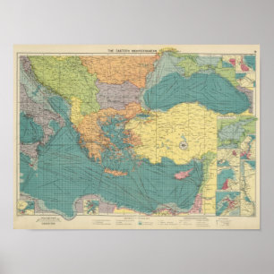 Póster Mediterráneo del este