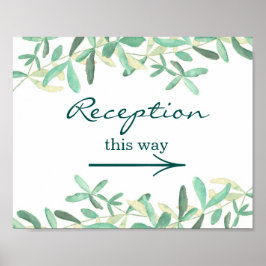 Póster Mediterráneo | Rótulo de recepción de bodas