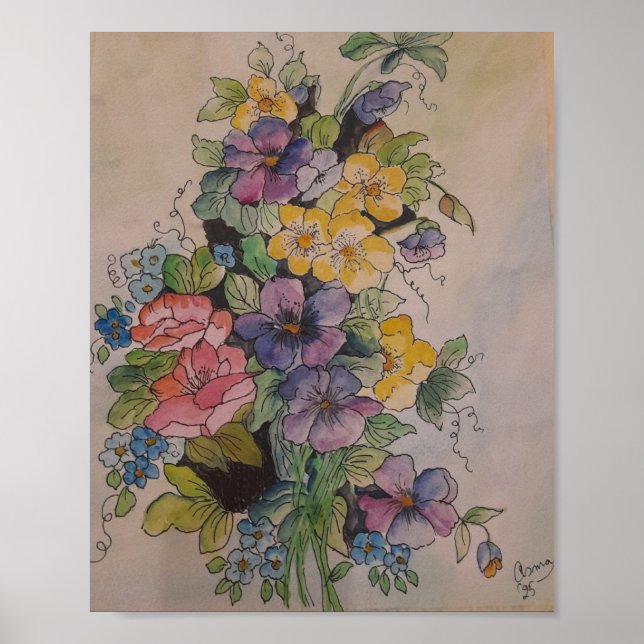 Póster Medley de Flores (Frente)