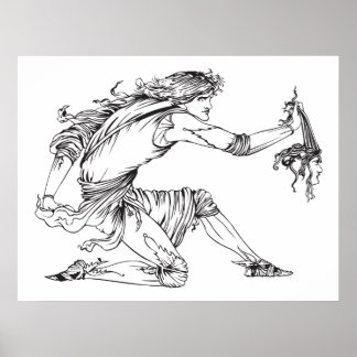 Póster Medusa Aubrey Beardsley