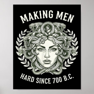 Póster Medusa poniendo a los hombres duros desde 700 Ac G