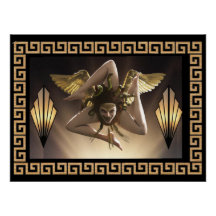 Medusa siciliana (Trinacria) Símbolo de la Isla