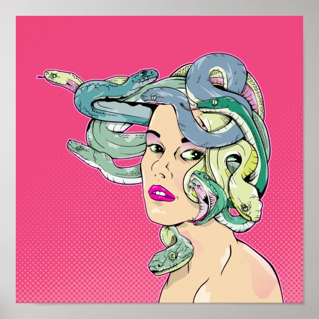 Póster Medusa Snake Hair (Frente)