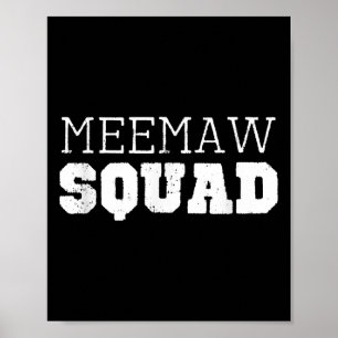 Póster Meemaw Squad Guay Funny Mee-maw