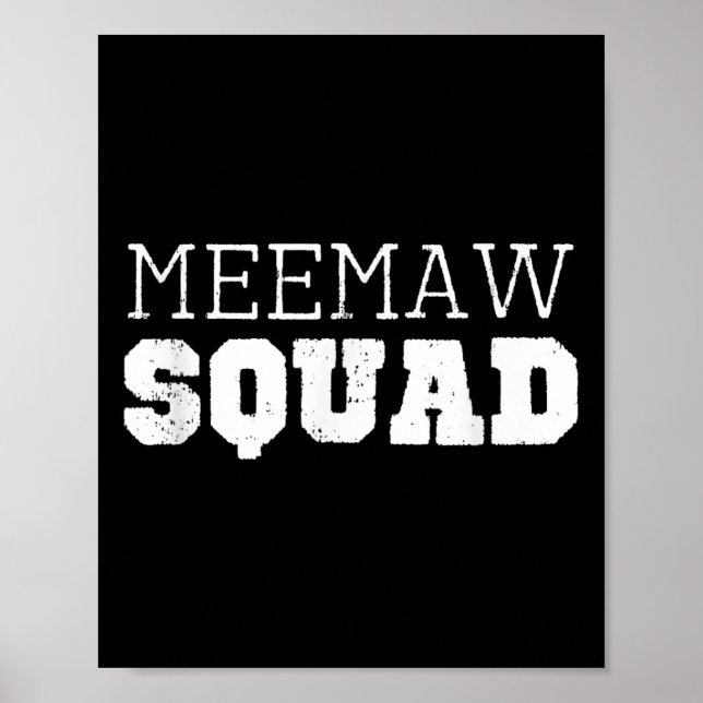 Póster Meemaw Squad Guay Funny Mee-maw (Frente)