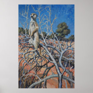 Póster Meerkat sentinel - Art print