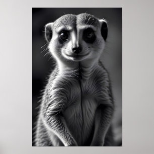 Póster Meerkat Wildlife Majestic Nature Life Wallpaper